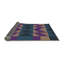 Tapis décoratif géométrique brun/bleu/mauve Rethman-750423771