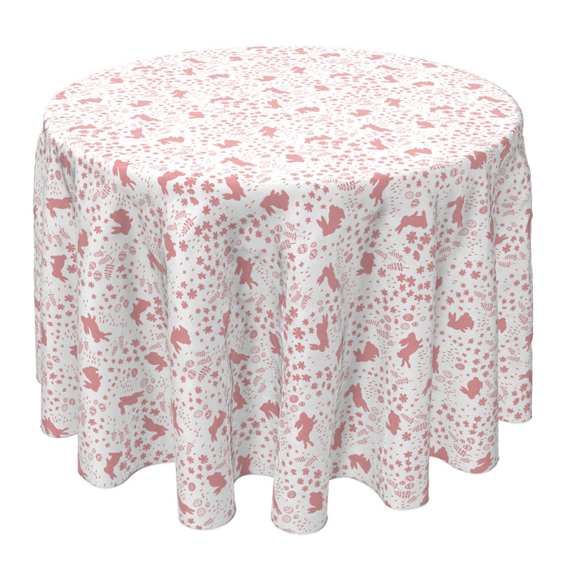 Round Cotton Twill Tablecloth