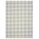 Tapis touffeté à carreaux argent / ivoire Cureton