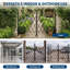 Barrière de sécurité rétractable à ciseaux, barricade en aluminium 61 po x 122 po avec roulettes verrouillables pour entrée et entrée commerciale-131284618