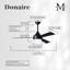 Donaire LED Outdoor Downrod Ceiling Fan-149631328-200816462