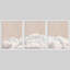 Ensemble de 3 pièces d'art mural encadré en nuage - Impressions de ciel blanc neutre pour décor de chambre à coucher, de chambre de bébé ou de salon-112375269-112375273