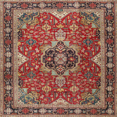 Tapis traditionnel rouge / beige Crotzer
