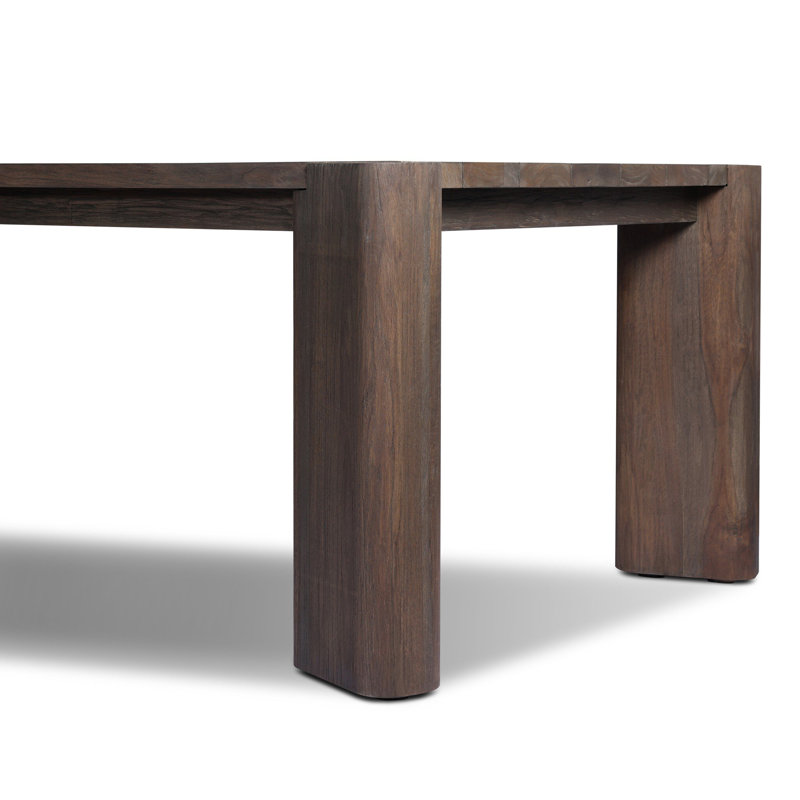 Soho Outdoor Dining Table-106"-Stained Saddle Brown