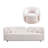 2-Piece Modern Boucle Living Room Sofa Set with 360° Swivel Barrel Chair, 4-Seat Upholstered Couch-1716168769