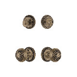 Nostalgic Warehouse Rope Rosette Entry Set with Egg & Dart Knob