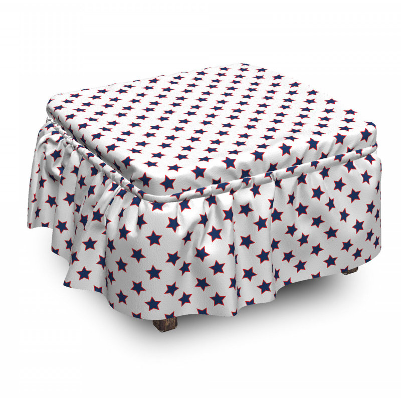 Box Cushion Ottoman Slipcover