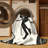 Machine Washable Newberry Shiva Art Deco Arc Rug in Beige – Black Binding-1058981618