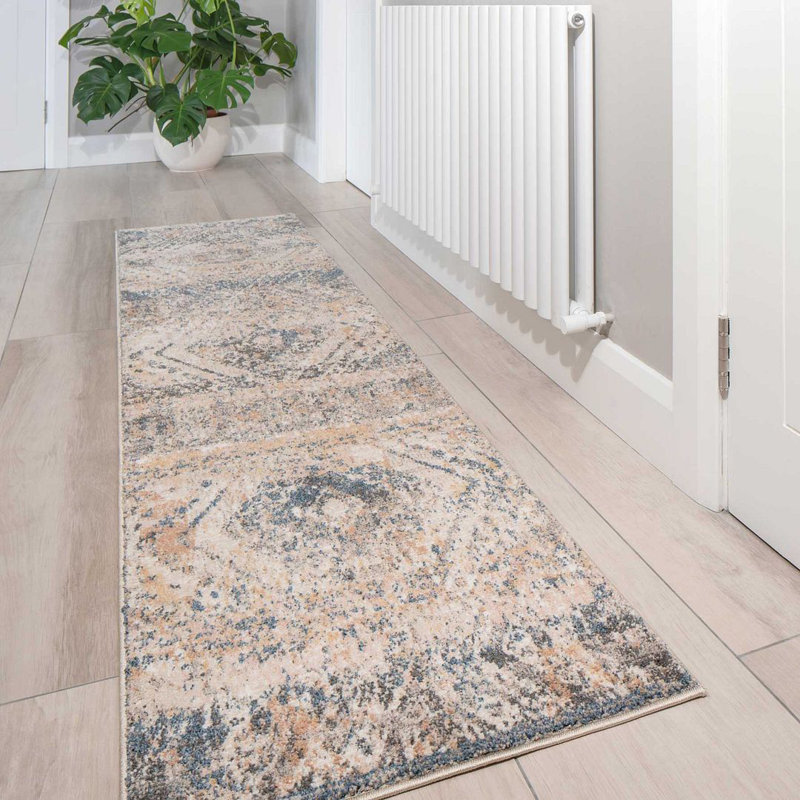 Jeffers Geometric Area Rug, Runner 60 x 240cm