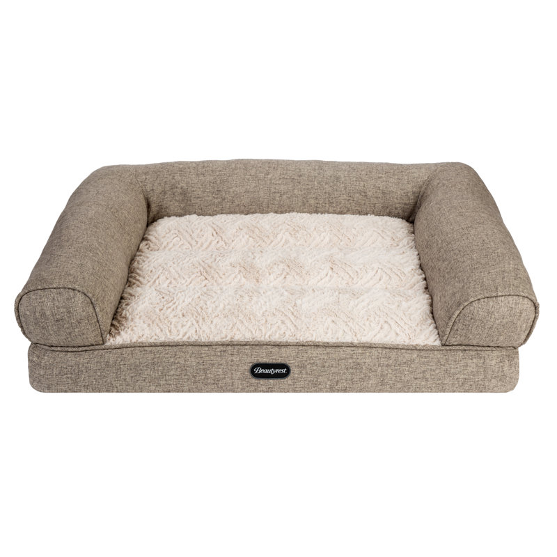 Canapé-lit Beautyrest Lux, Grand (H 8 po x l 36 po x P 27 po), Brun clair