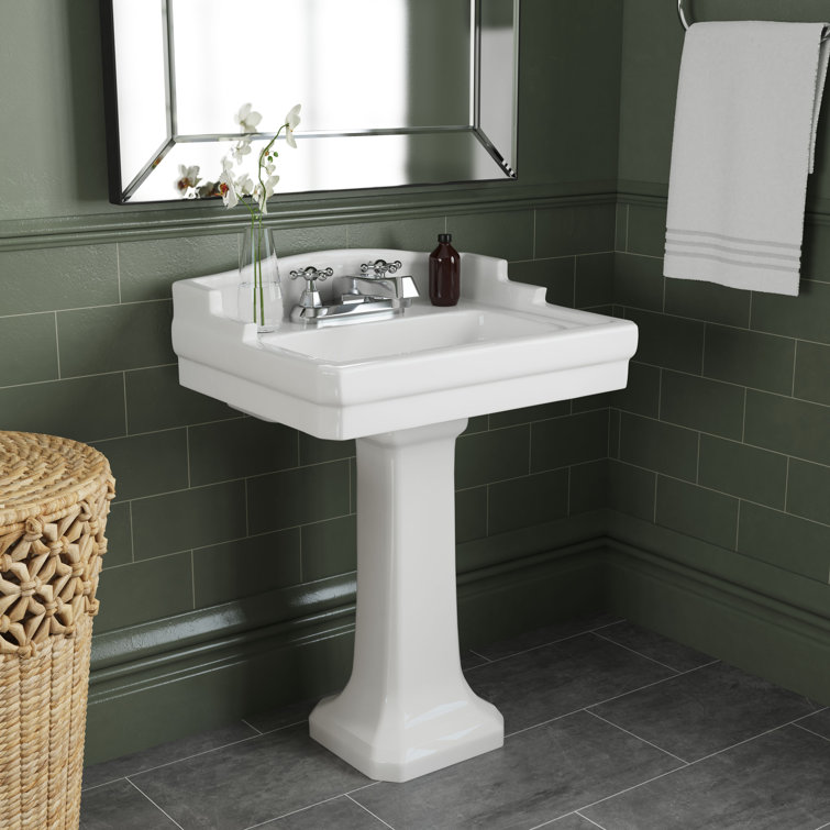 Cheviot Products Essex 18'' White Vitreous China Rectangular Bathroom Sink with Overflow