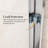 50"-54" W x 70" H Brushed Nickel Semi-Frameless Bypass Shower Door, 1/4" (6mm) SGCC Certified Tempered Glass Double Sliding Shower Enclosure-127113028-127113030