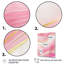 «Abstract Geode Marble Waves Pink II», reproduction sur toile 3 pièces-87918456-87918458