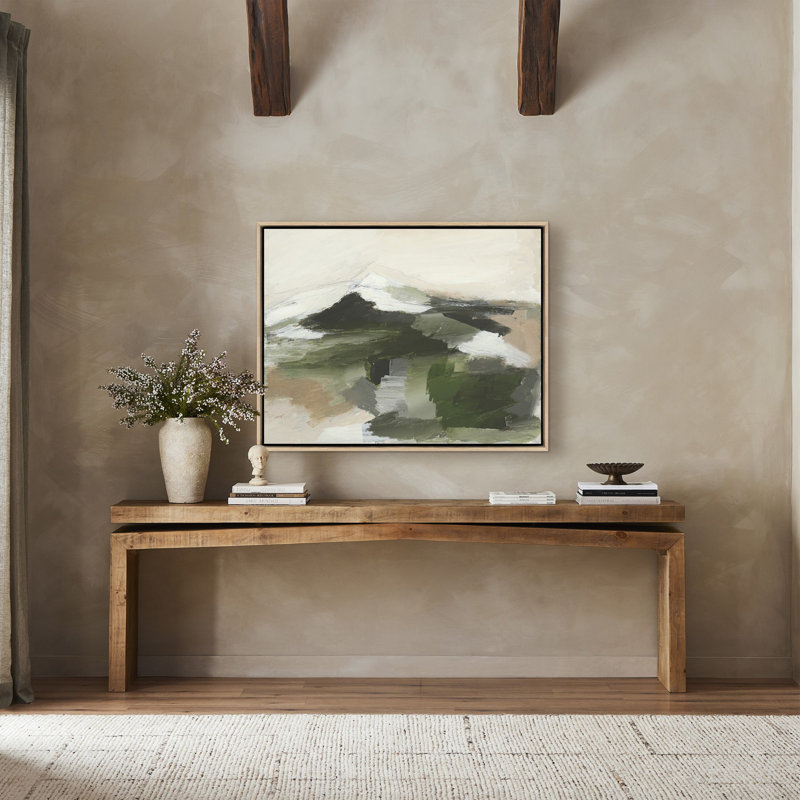 Quiet Splendor par Melanie Biehle, Cadre flottant en toile de chêne blanc, H 31,5 po x l 40 po