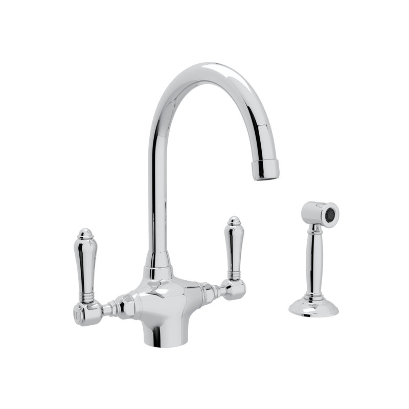 San Julio­® Double Handle Kitchen Faucet, Polished Chrome