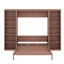 Grand lit escamotable avec bureau et bibliothèque-1205060269