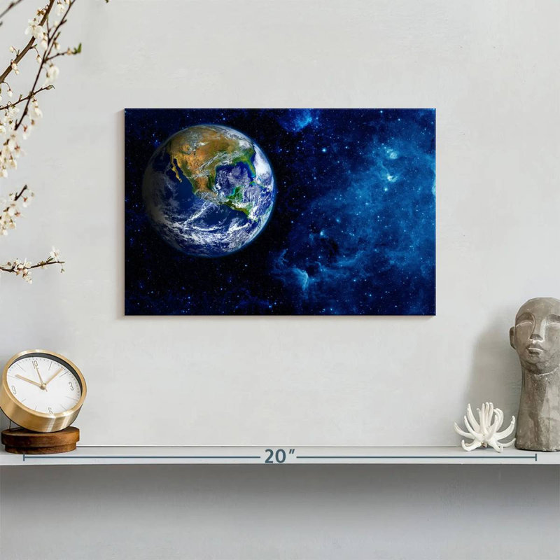 Oberle Planet Earth In Space, 8'' H x 12'' W