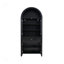 Armoire en dôme, noire, faite de matériaux de haute qualité et de fabrication ancienne, avec grand espace de rangement, buffet-125535388
