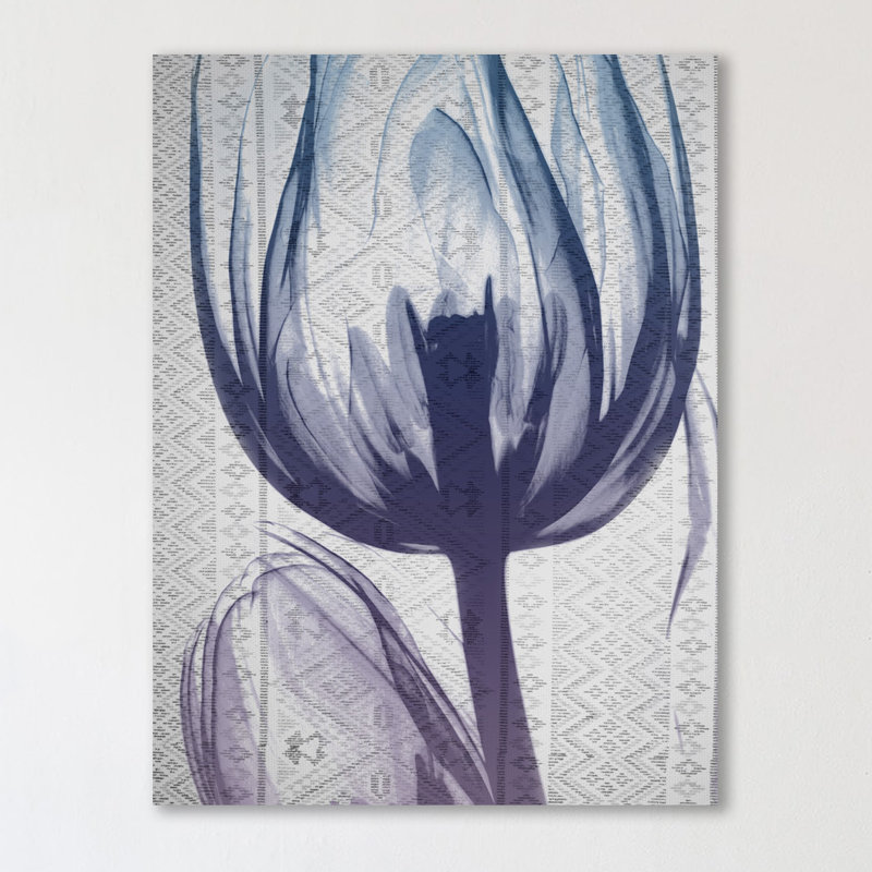 Aubergine Textiles 1 - Wrapped Canvas Print, 41 cm H x 30 cm W
