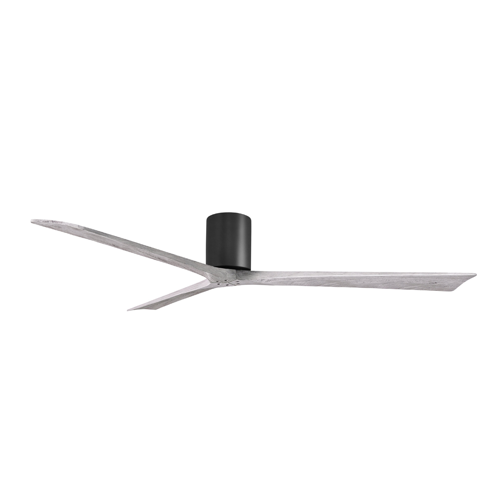 Olivier 3 Blade Ceiling Fan, 72", Matte Black, Barn Wood Tone