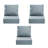 Outdoor Cushions For Patio Furniture,Outdoor Seat Cushion Set 24 X 24 X 6 Inch,Waterproof & Fade Resistant Outdoor Chair Cushions,Deep Patio Chair Cushion With Removable Cover-391091044