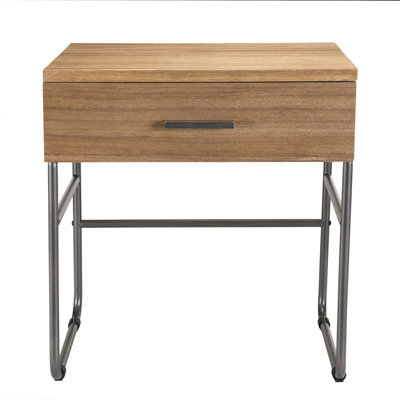 Audrina 50cm W Solid Wood Bedside Table