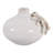 Embossed Floral Ceramic Bud Flower Vase for Living Room Table Accent - Tall Vase Home Decor for Entryway, Bedroom or Foyer - 6"