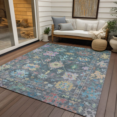 Tapis intérieur / extérieur lavable à la machine Kaczor ACN2234 Global