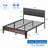 Upholstered Bed Frame with Headboard Platform Bed Frame-880046118-880046110