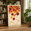 Falling Autumn Leaves Japandi - Wrapped Canvas-1530905912-1530905914