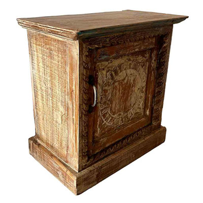 Aeriss 52cm W Solid Wood Bedside Table