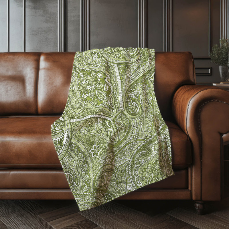 Jeté en cachemire Addison Sherpa ASB623, Vert