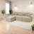 Modern Taupe Sofas, Pineapple Fabric, Versatile Living Space