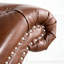 Chaise longue spacieuse, bourre haute et pieds en forme de gourde avec support confortable en mousse de bouleau