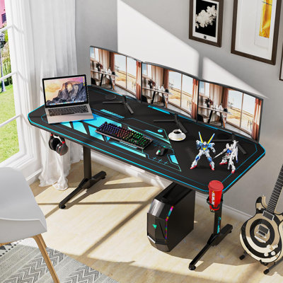 Adhafera 160cm W Computer Desk Gaming Desk