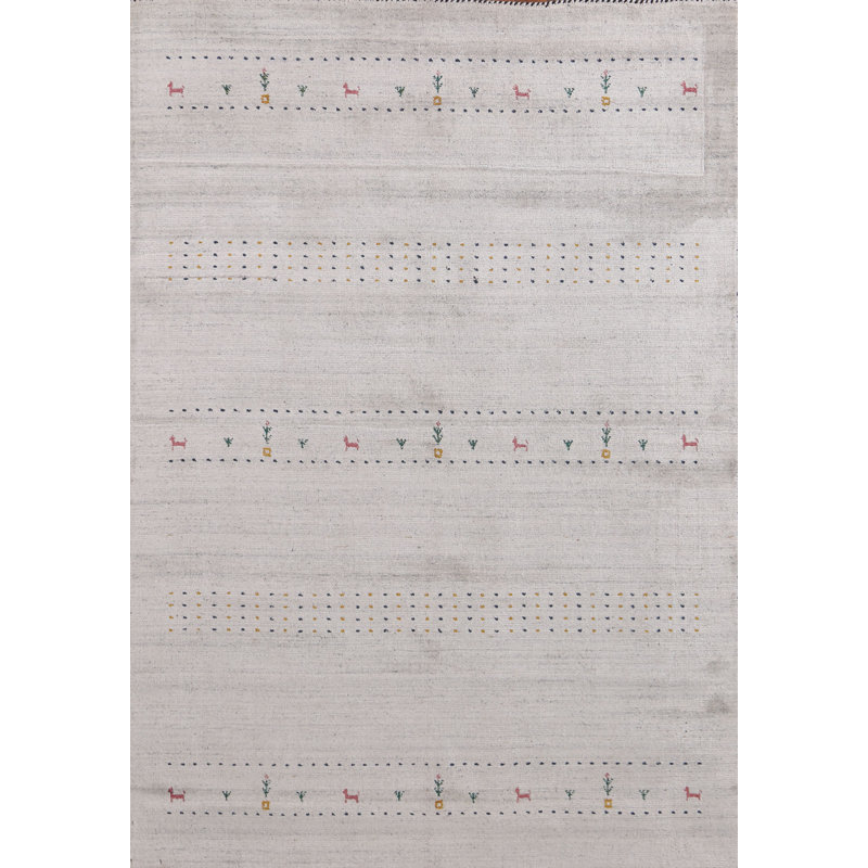 Tapis tribal fabriqué à la main 5 x 8 po Gabbeh