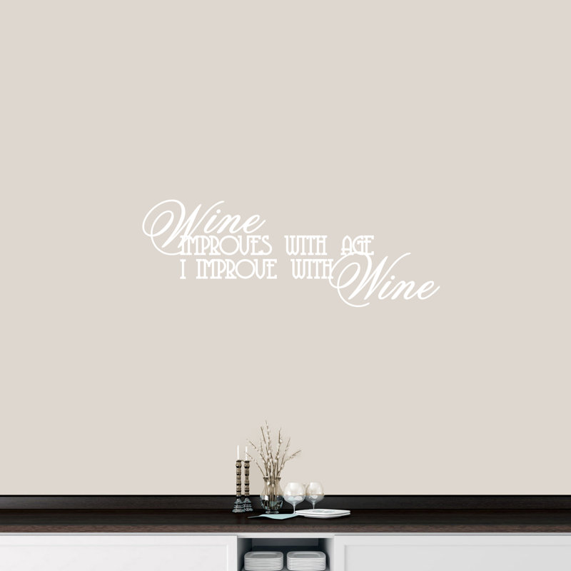 Décalcomanie murale à vin, Blanc