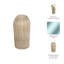 Glass Vase Ribbed Textured Decorative Modern Style Sculpted Design for Casual Home Decor-275740845