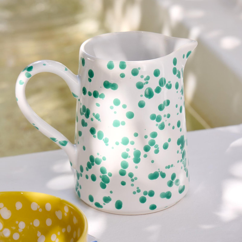 Rafaela Stoneware Pitcher, Sage