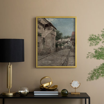 Vintage Landscape CXCII Framed Print - Solid Wood