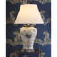 Scalamandre Maison 36'' Rich Blue/Cream Table Lamp
