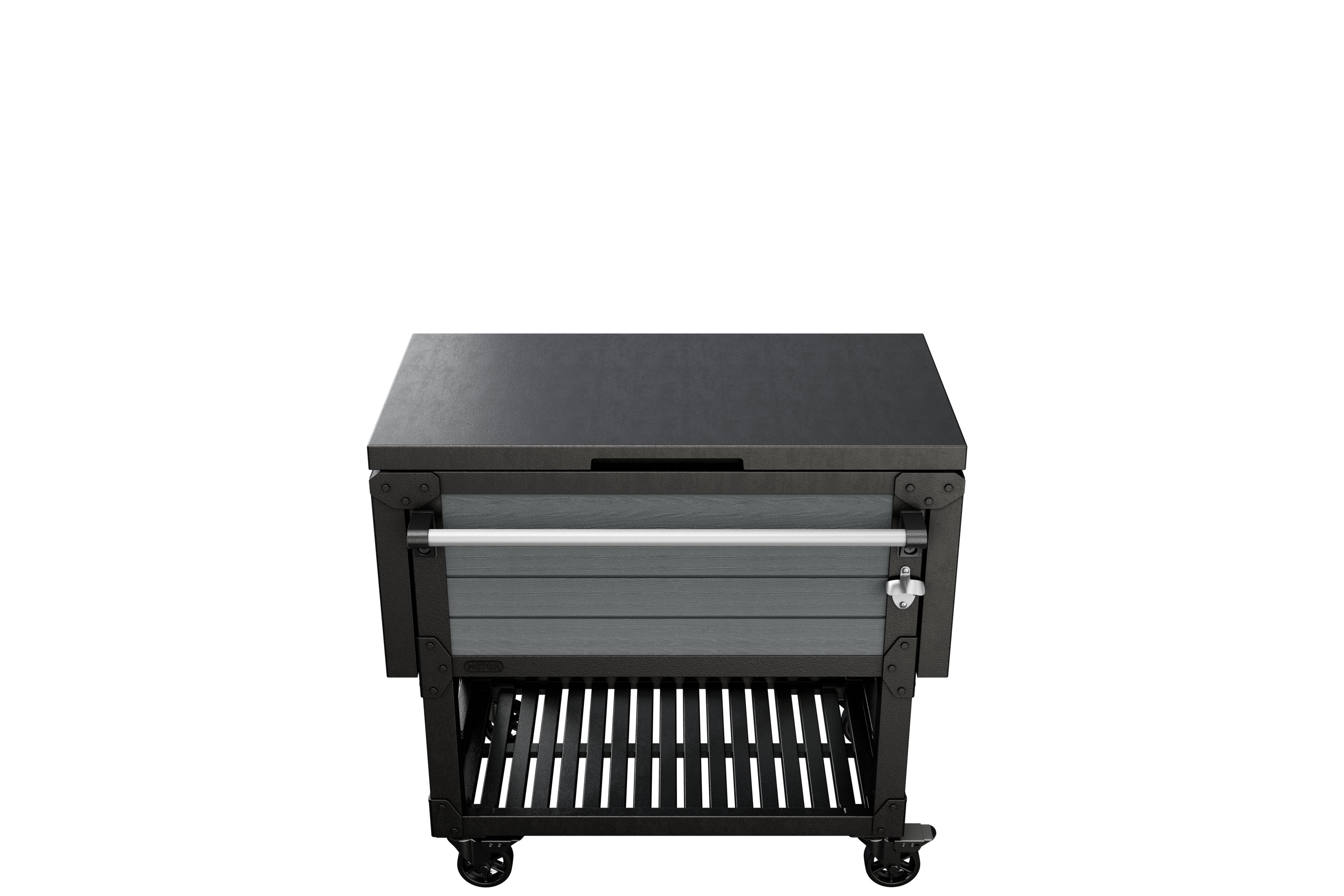 Keter Outdoor Rolling Patio Cooler and Insulated Beverage Cart Ice