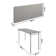 COSCO 20" x 48" Vinyl Top Serving Folding Table