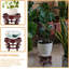 Support à plantes en bois pour plantes d'intérieur au design oriental - Présentoir polyvalent pour pots de fleurs, bocaux et décoration intérieure