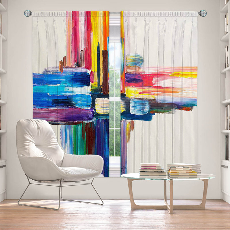 Motides Room Darkening Curtain Pair, 40" W x 82" L