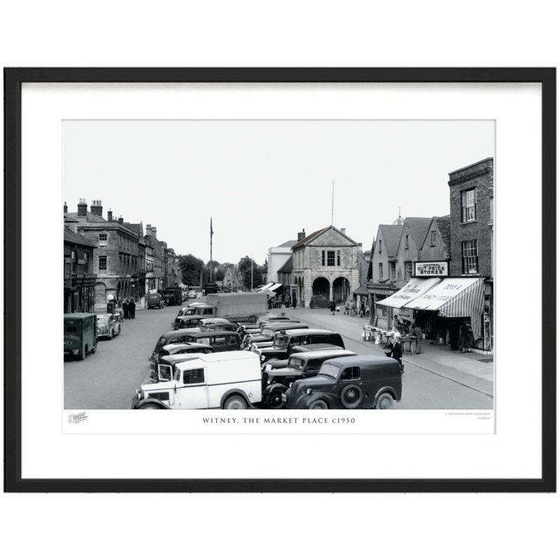 Witney, The Market Place C1950 by Francis Frith - Single Picture Frame Print, 40cm H x 50cm W x 2.3cm D
