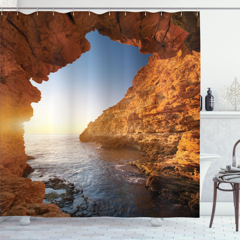 Shower Curtain with Hooks Included, 75"H x 69"W