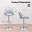 Counter Height Bar Stools Height Adjustable Swivel Bartools Kitchen Counter Stools Dining Chairs-1078851303-1101824374