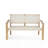 Melvin Acacia Wood Patio Loveseat-108971822