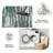 1PC Abstract Farmhouse Striped Teal & Cream area rugs for Living Room, Soft and Comfortable, Suitable for all seasons, easy-to-maintain, machine washable Indoor floor mat, Under Table Farmhouse suitable for dining room, bedroom, kitchen, entryway,-129513746